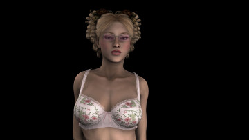 Картинка 3д графика people люди очки девушка