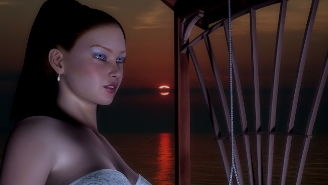 Обои картинки фото 3д, графика, portraits, портрет, девушка