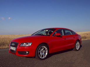обоя автомобили, audi, a5, 2-0t, sportback, красный, au-spec, quattro