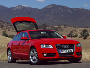 Картинка автомобили audi красный a5 sportback 2-0t quattro au-spec
