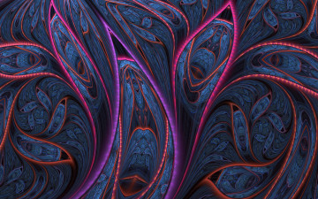 Картинка 3д+графика фракталы+ fractal узор фон цвета