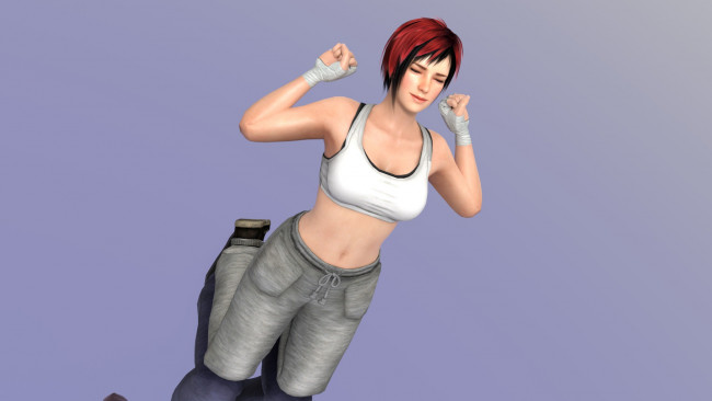 Обои картинки фото 3д графика, аниме , anime, взгляд, девушка