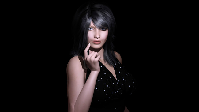 Обои картинки фото harleigh, 3д графика, люди , people, взгляд, девушка