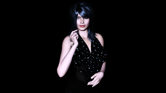 Обои картинки фото harleigh, 3д графика, люди , people, взгляд, девушка