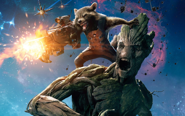 Обои картинки фото кино фильмы, guardians of the galaxy, marvel, wooden, man, guardians, of, the, galaxy