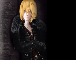 Картинка разное арты арт парень тетрадь смерти блондин