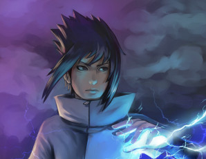 Картинка разное арты art naruto sasuke uchiha chidori jutsu