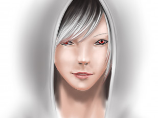 Картинка разное арты арт девушка капюшон взгляд