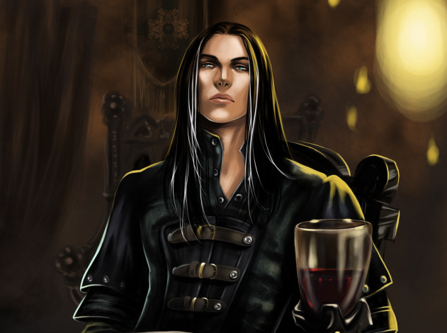 Обои картинки фото фэнтези, люди, laufey, взгляд, парень, арт