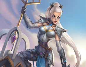 Картинка фэнтези эльфы девушка фон взгляд