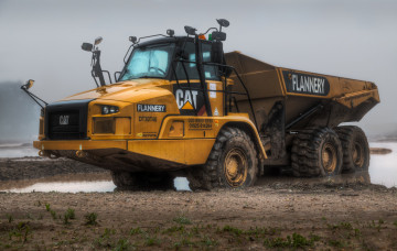 Картинка caterpillar+740 техника строительная+техника тяжелый грузовик
