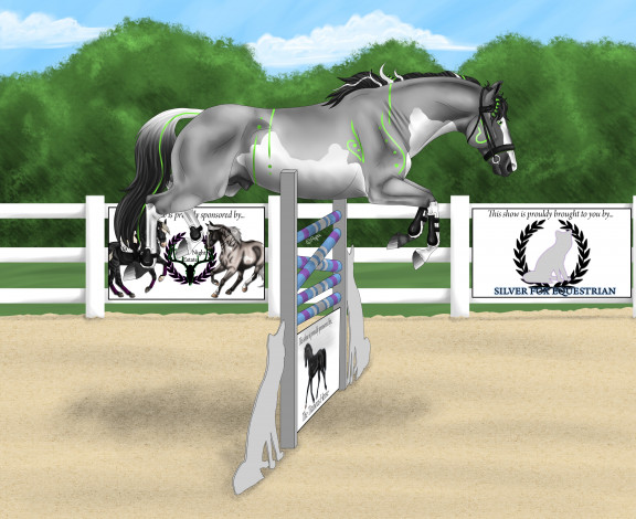 Обои картинки фото рисованное, животные,  лошади, лошадь