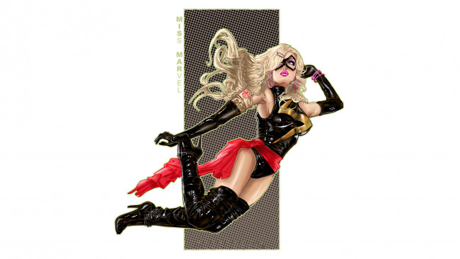 Обои картинки фото рисованное, комиксы, девушка, фон, маска, униформа