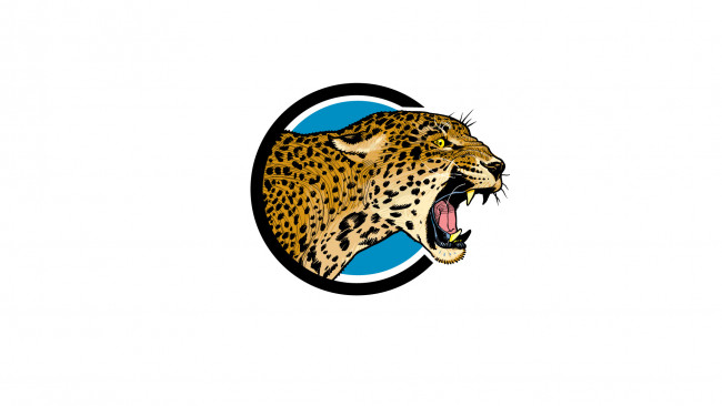 Обои картинки фото рисованное, минимализм, Ягуар, пасть, рык, клыки