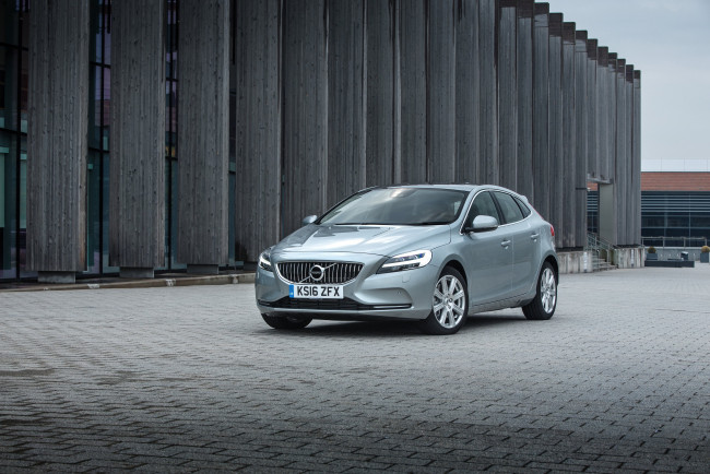 Обои картинки фото автомобили, volvo, uk-spec, 2016г, inscription, v40, d4