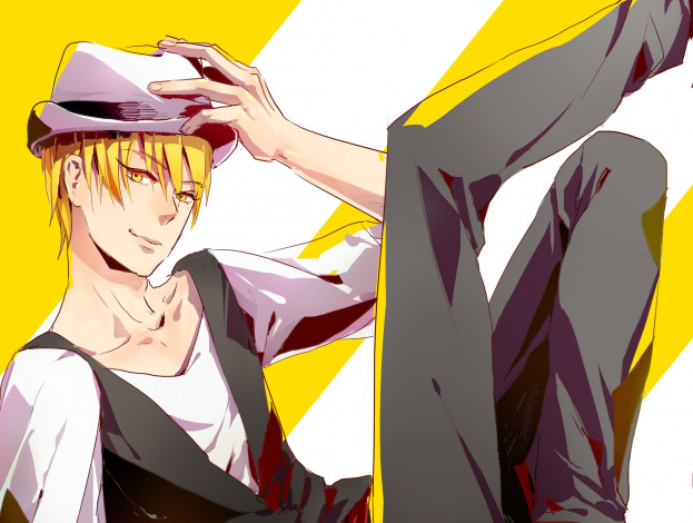 Обои картинки фото аниме, kuroko no baske, kise, ryouta