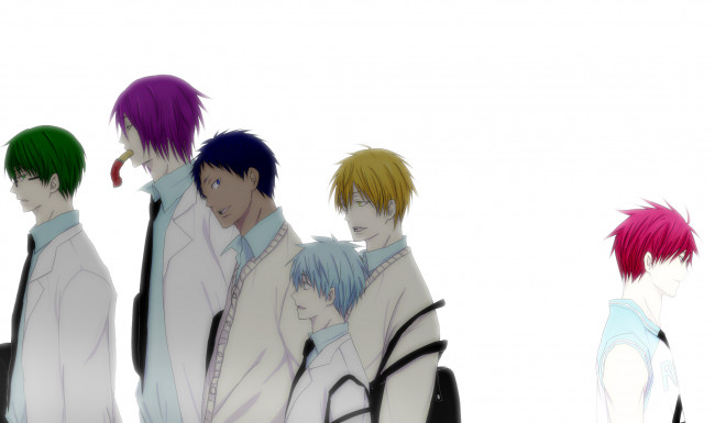 Обои картинки фото аниме, kuroko no baske, парни