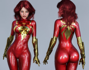 обоя 3д графика, люди , people, фон, взгляд, девушка