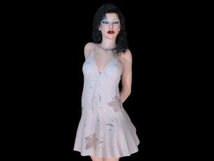 Картинка 3д+графика люди+ people девушка взгляд фон