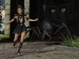 Картинка 3д+графика эльфы+ elves эльфийка фон взгляд