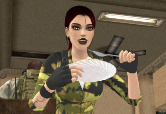 Картинка 3д+графика армия+ military взгляд фон девушка