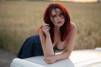 Картинка девушка девушки -unsort+ рыжеволосые+и+другие модель