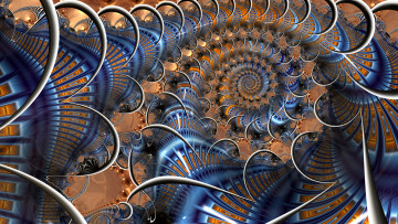 Картинка 3д+графика фракталы+ fractal узор фон цвет