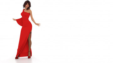 Картинка 3д+графика люди+ people девушка взгляд фон