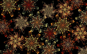 Картинка 3д+графика абстракция+ abstract цветы