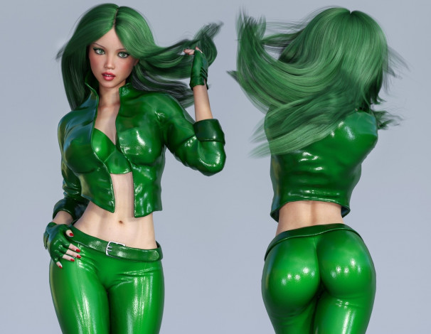 Обои картинки фото 3д графика, люди , people, девушка, фон, взгляд