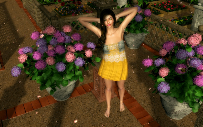 Обои картинки фото 3д графика, люди , people, взгляд, девушка, фон