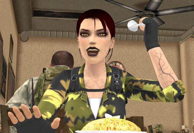 Обои картинки фото 3д графика, армия , military, девушка, фон, взгляд