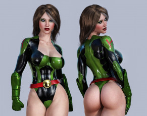 Картинка 3д+графика люди+ people фон взгляд девушка