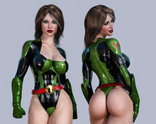 Обои картинки фото 3д графика, люди , people, фон, взгляд, девушка