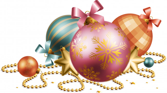 Обои картинки фото праздничные, векторная графика , новый год, шары, фон