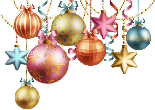 Обои картинки фото праздничные, векторная графика , новый год, шары, фон