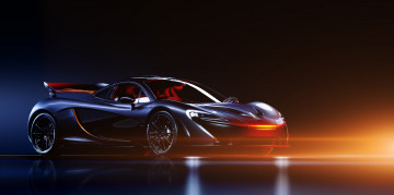 Картинка автомобили mclaren темный свет
