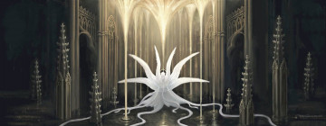 Картинка фэнтези ангелы серафим крылья храм