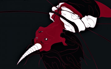 Картинка фэнтези демоны демонесса рог веревки