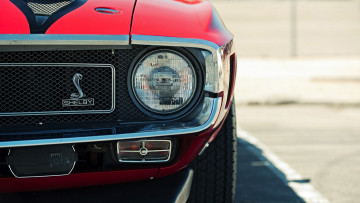 Картинка автомобили фрагменты+автомобиля шелби красный