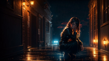 Картинка аниме город +улицы +интерьер +здания нейросети графика нейроарт ai art нейронные сети рисунки нейро искусство