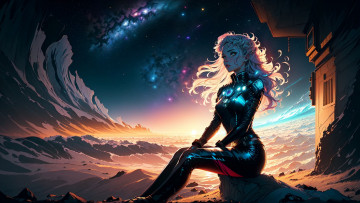 Картинка аниме пейзажи +природа нейросети графика нейроарт ai art нейронные сети рисунки нейро искусство