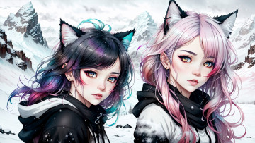 Картинка аниме животные +существа нейросети графика нейроарт ai art нейронные сети рисунки нейро искусство