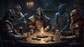 Картинка фэнтези люди нейросети графика нейроарт ai art нейронные сети рисунки нейро искусство