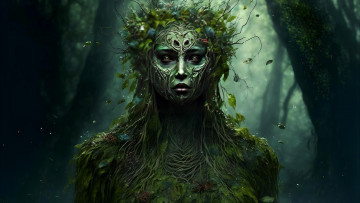 Картинка фэнтези существа нейросети графика нейроарт ai art нейронные сети рисунки нейро искусство