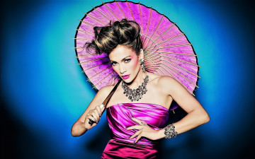Картинка девушки jennifer+lopez актриса певица шатенка зонт украшения