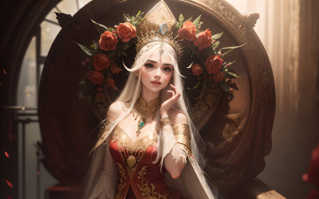 Картинка фэнтези девушки нейросети графика нейроарт ai art нейронные сети рисунки нейро искусство