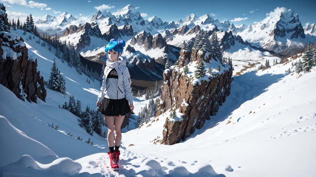 Обои картинки фото аниме, пейзажи,  природа, нейросети, графика, нейроарт, ai, art, нейронные, сети, рисунки, нейро, искусство