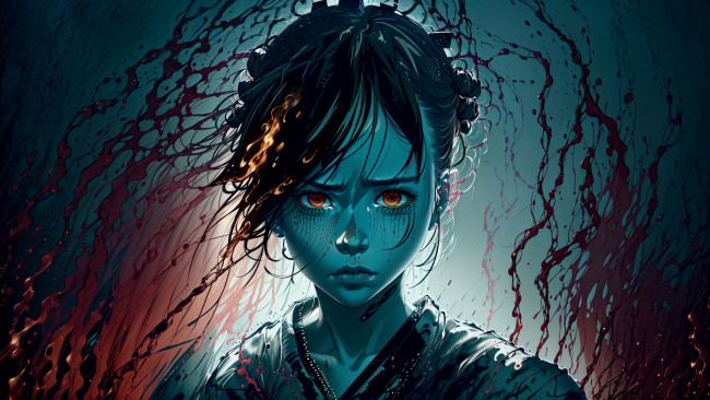 Обои картинки фото аниме, unknown,  другое , нейросети, графика, нейроарт, ai, art, нейронные, сети, рисунки, нейро, искусство