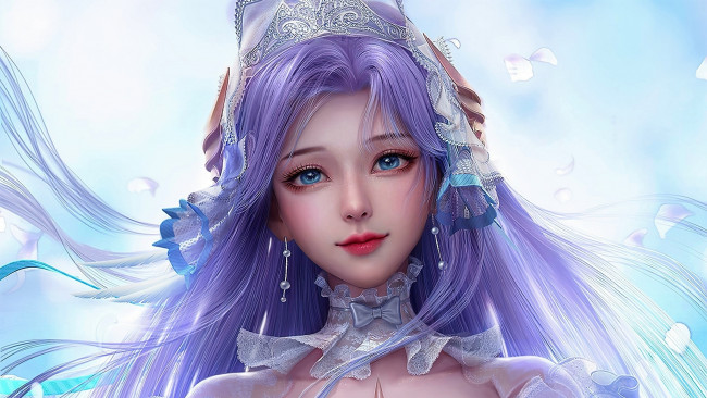 Обои картинки фото видео игры, honor of kings, девушка, лицо